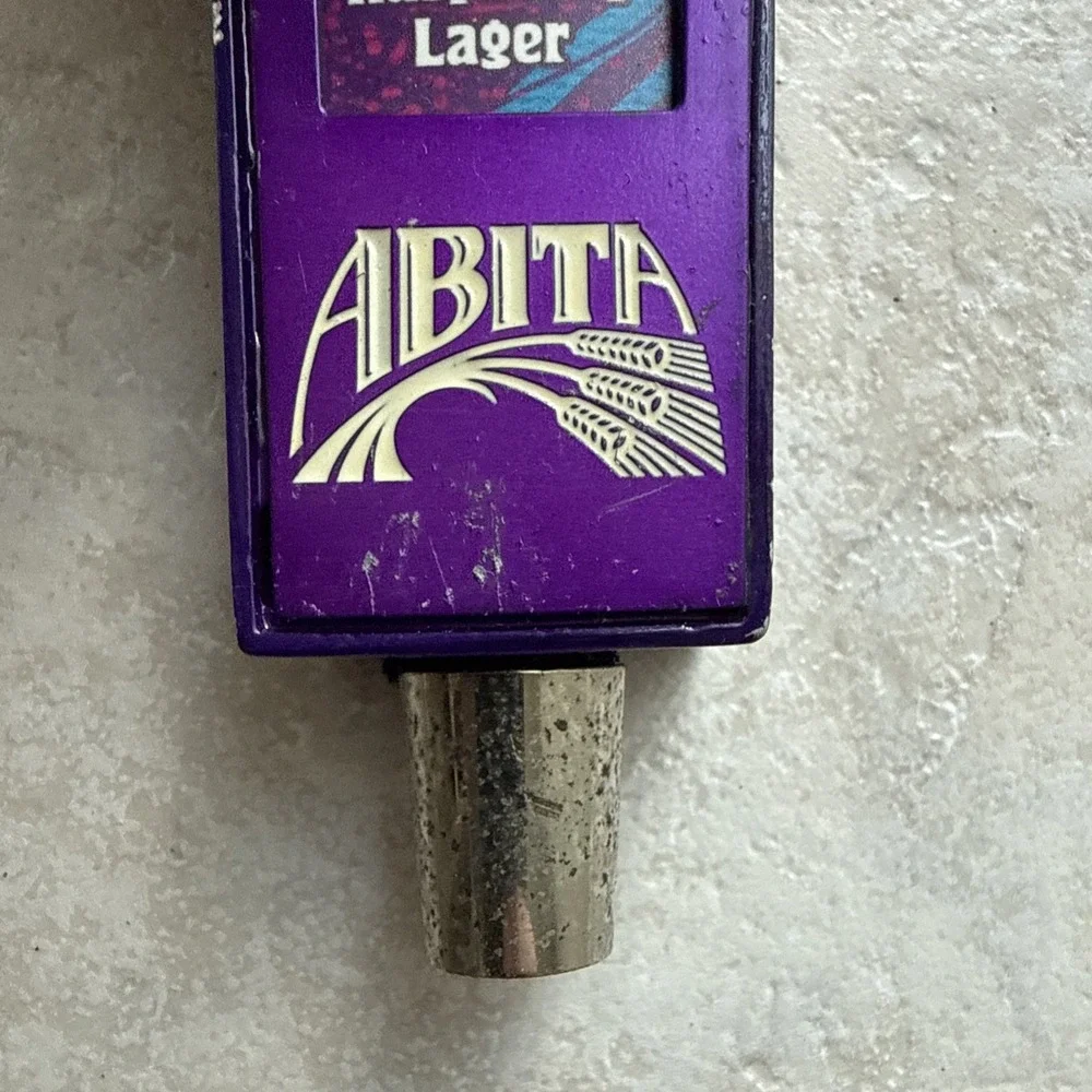 Abita Beer Tap Handle Knob Topper Bar Keg Brewing Purple Haze Raspberry Lager